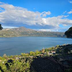 Lake Albano. Below Castel Gandolfo