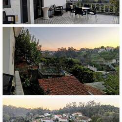 Uitzicht vanaf het pelgrimshotel