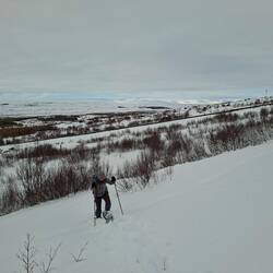 Allez, c'est parti pour Fardagafoss ! Sortons les muscles !