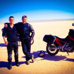 Vor 17 Jahren mit Sohn Samuel