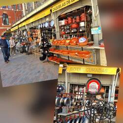 Draußen: Töpfe, Paellapfannen und Kochstellen