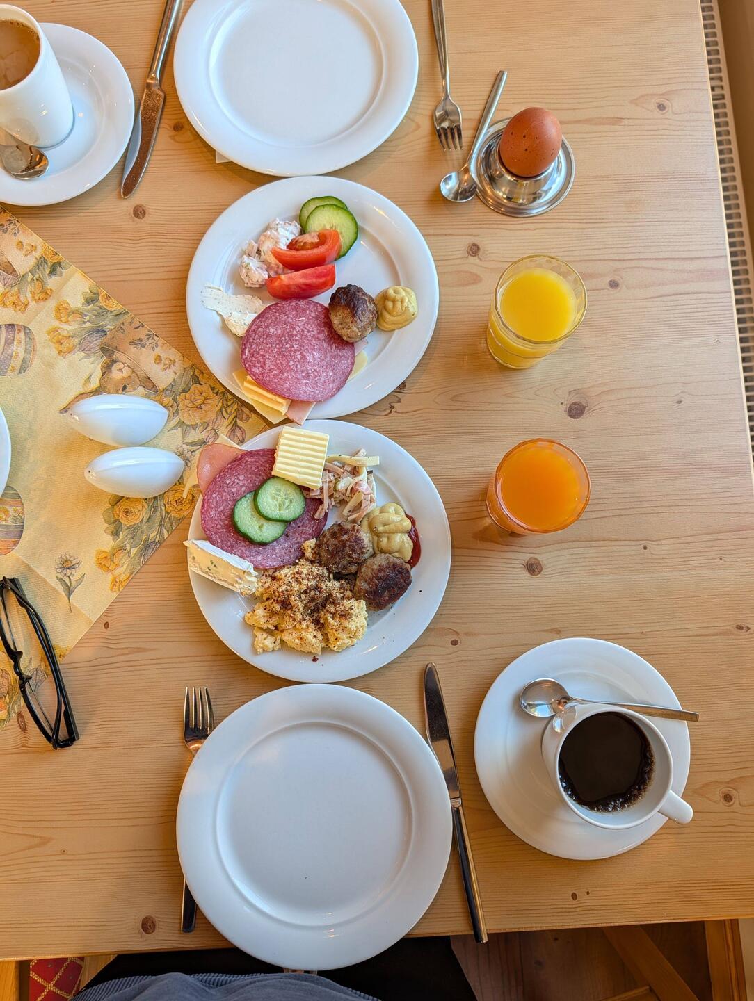 Nach einem kräftigen Frühstück ging es los