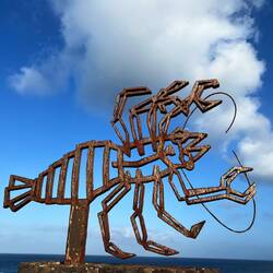 Skulptur am Jameo de Agua