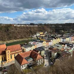 Altstadt von Burghausen, an der Salzach