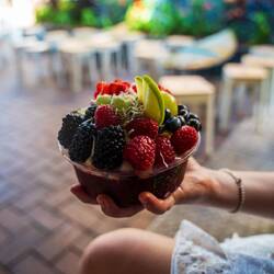 Stärkung nach der Wanderung