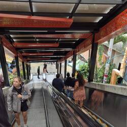 In der ,Communa 13' gibt es einige Rolltreppen