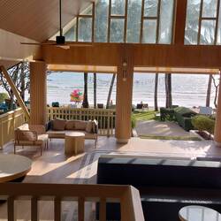 Blick von der Lobby zum Meer