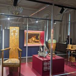 Queen Marie exhibit (they really liked her).