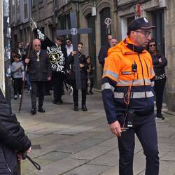 Here comes the procession.