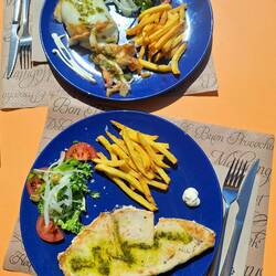 Sepia a la plancha und Emperador a la plancha - lecker 😋