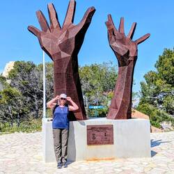 Die Skulptur wurde 2020 hier aufgestellt