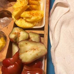 vietnamesischer apfel und ananas mit chillisalz🔝