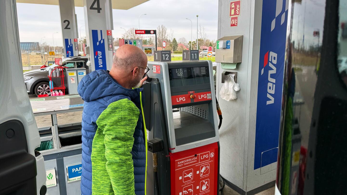 Erstes Mal Gastanken in Polen