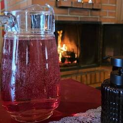 Berry juice by the fire