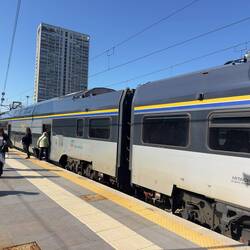 My Trenitalia commuter train at Rimini station.