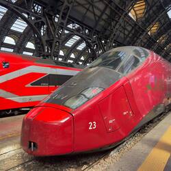 My Italotreni high spend train from Milan to Bologna.