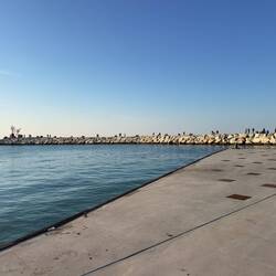 The Adriatic seafront, Rimini.