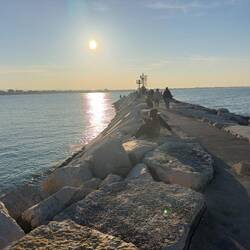 The Adriatic seafront, Rimini.
