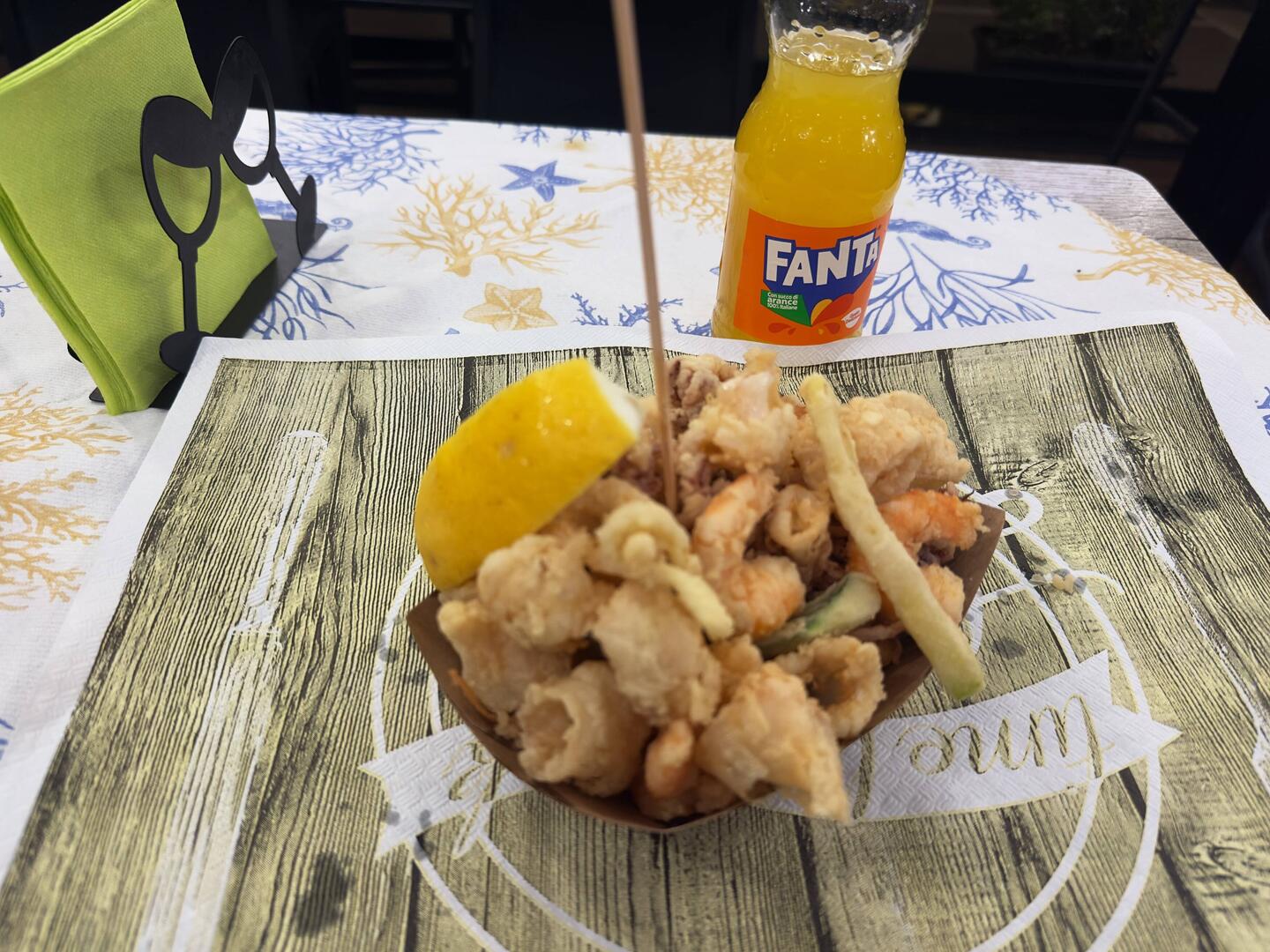 My satisfying fritto misto at Borgo Fritto for only €9.