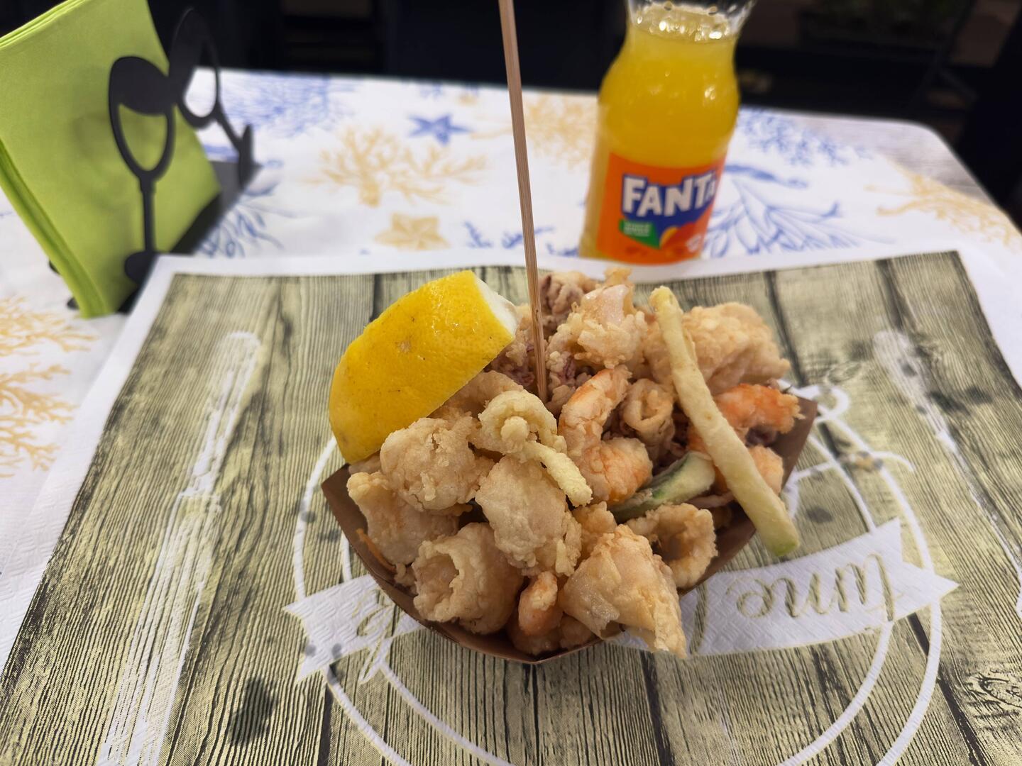 My €9 fritto misto at Borgo Fritto.