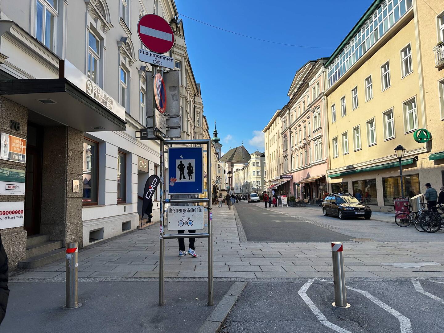 Eingang zur Fußgängerzone