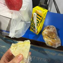 Frühstückslunchpaket von unserem Hotel