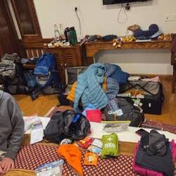 Obligatorisches Chaos beim finalen Packen