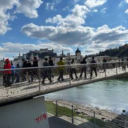 Die Fußgängerbrücke