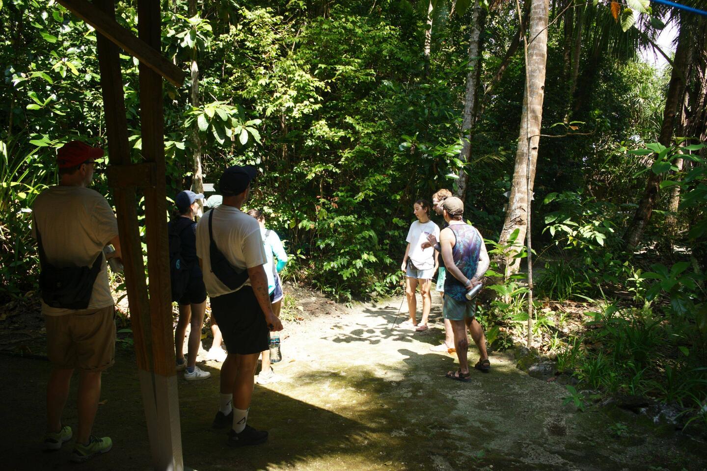 Briefing für den Walk. "Good luck, be carefull"
