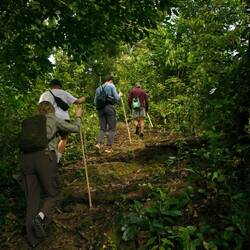 Vollspeed erstmal bergauf. Es wurden keine Gefangenen gemacht