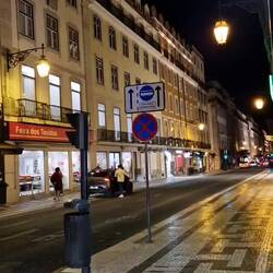 Rossio square in Bewegig wes fiischter isch