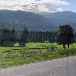 Nach zwei Wochen Regen endlich Sonnenschein und Blick auf den Vulkan Osorno