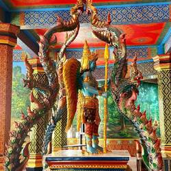 Une merveille avec les murs peints racontant l'histoire de bouddha 🥰