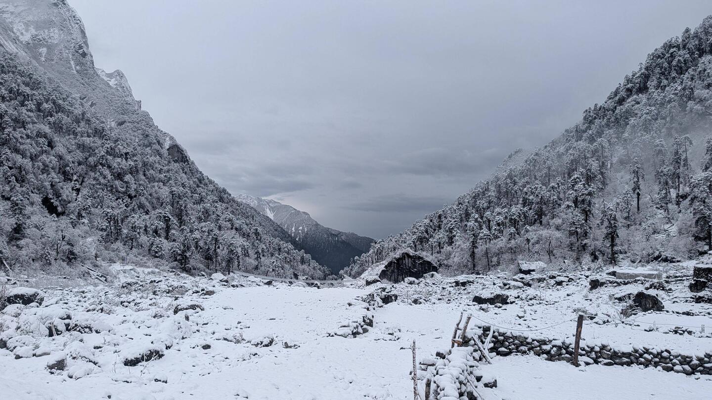 Es hatte heute morgen richtig geschneit