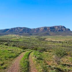 Sicht vom Alison Saddle auf den Rawnsley Bluff
