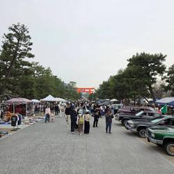 Flomarkt und Treff von den USA Autos