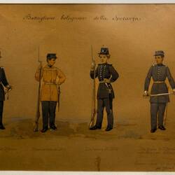 Uniforms of the Battalion of Hope ... consisting of Bolognese pupils.