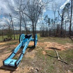 Position der beiden Kanonen.