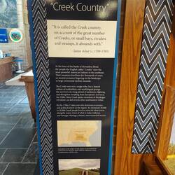 Die Erklärung woher die Creek stammen, das unten haben wir schon besucht.