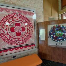 Eine Decke die Nachkommen der Creek hier präsentieren.