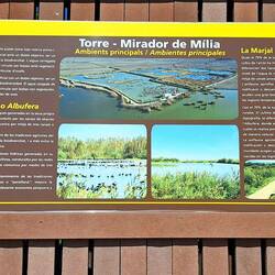 Infotafel am Mirador de Milia