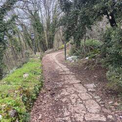 The trail to Montale Tower.