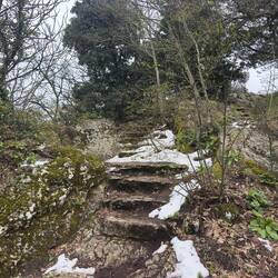 The trail to Montale Tower.