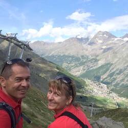 Blick ins Tal nach Saas-Fee