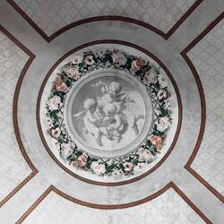 Ceiling detail from Elvira's drawing room ... Casa Carducci — Bologna, Italy.