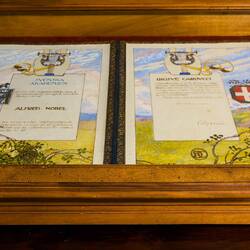 Carducci's Nobel Prize certificate for literature ... Casa Carducci — Bologna, Italy.