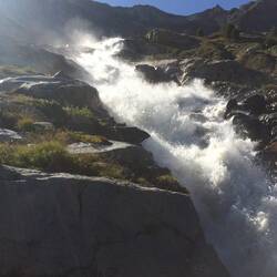 Wasser eines schmelzenden Gletschers