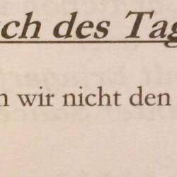Stand in der Speisekarte von heute Morgen…