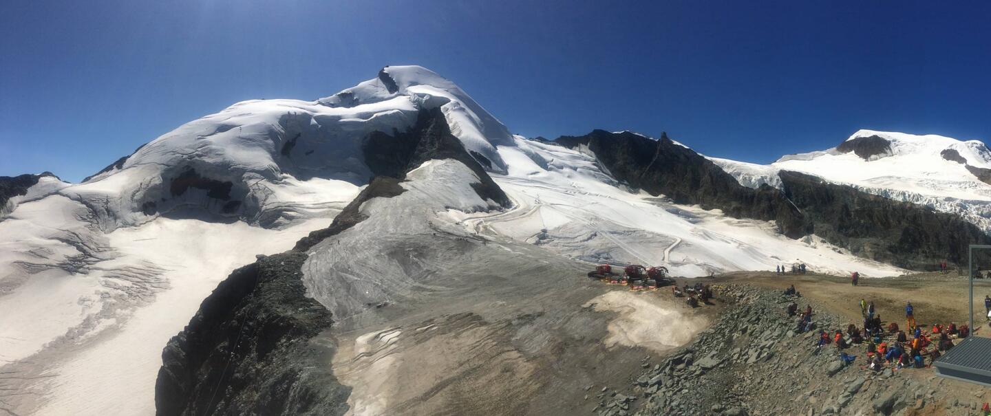 Unser heutiges Ziel, der Allalin mit 4.027 m