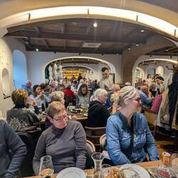 This restaurant was huge and held all of us!